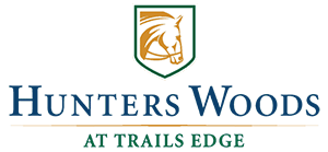 Hunters Woods at Trails Edge logo.
