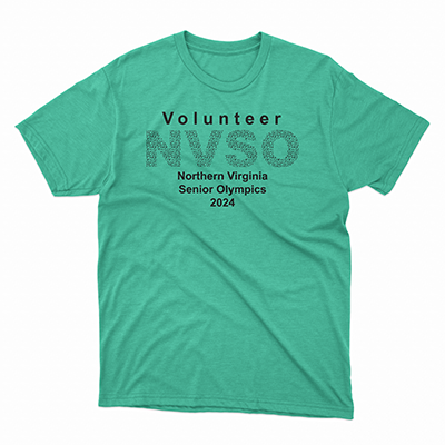 Volunteer NVSO Northern Virginia Senior Olympics 2024 tshirt.